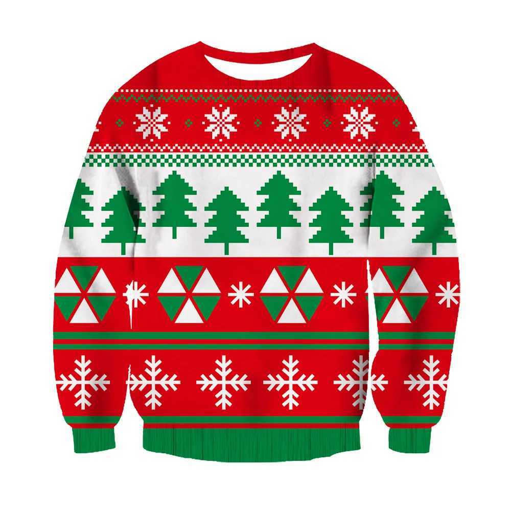 Spring And Autumn Hot Selling Christmas 3D Print Thin Mens Crew Neck Hoodie Casual Loose Hoodless Sweatshirt Polyester Pullover J251203