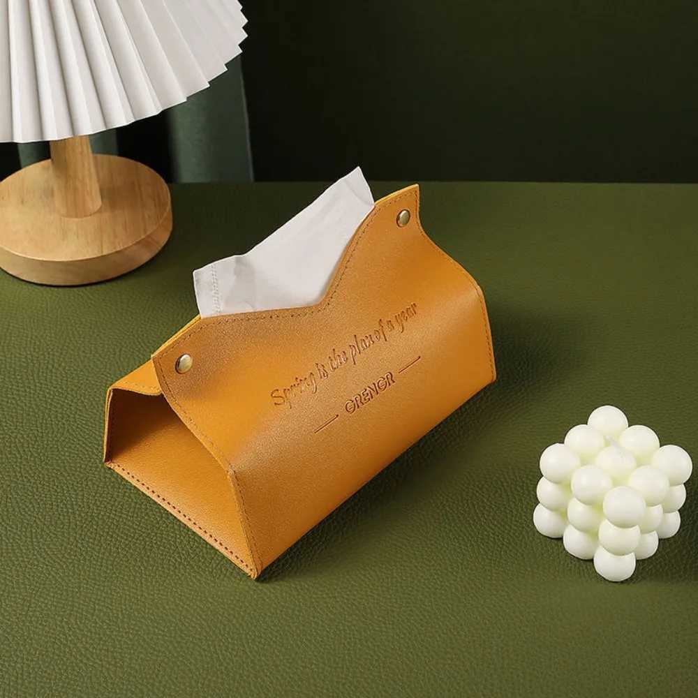 Leather Tissue Box Storage For Car Toilet He Living Ro Decoration Bedro Kitchen Desktop Nordic Large Boxes Wholes H251201