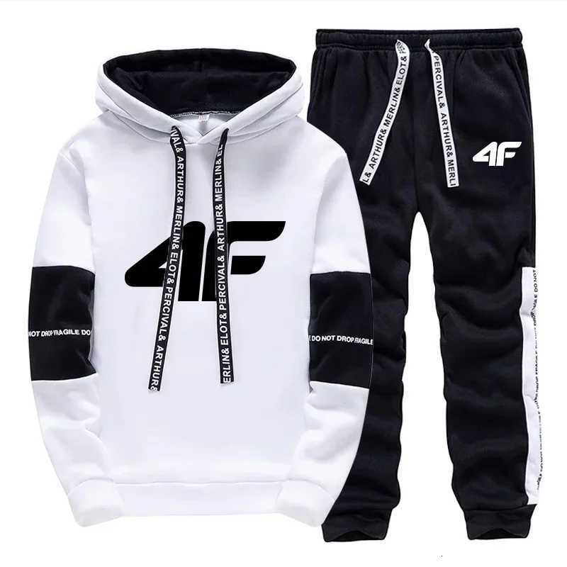 Sports Hot Sale Mens Tracksuit Hooded Long Sleeves Casual Single Piece Sweatshirts And Daily Sweatpants Comfort Outdoor Jogging W251202