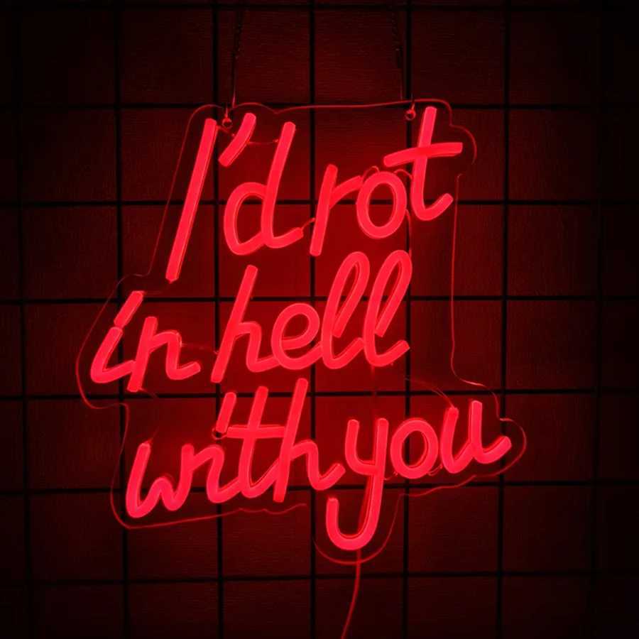 Halloween Theme Neon Signs Led Letter Icons Used For Room Horror Cinema Haunted House Adventure Bar Club Wall Decor H251201