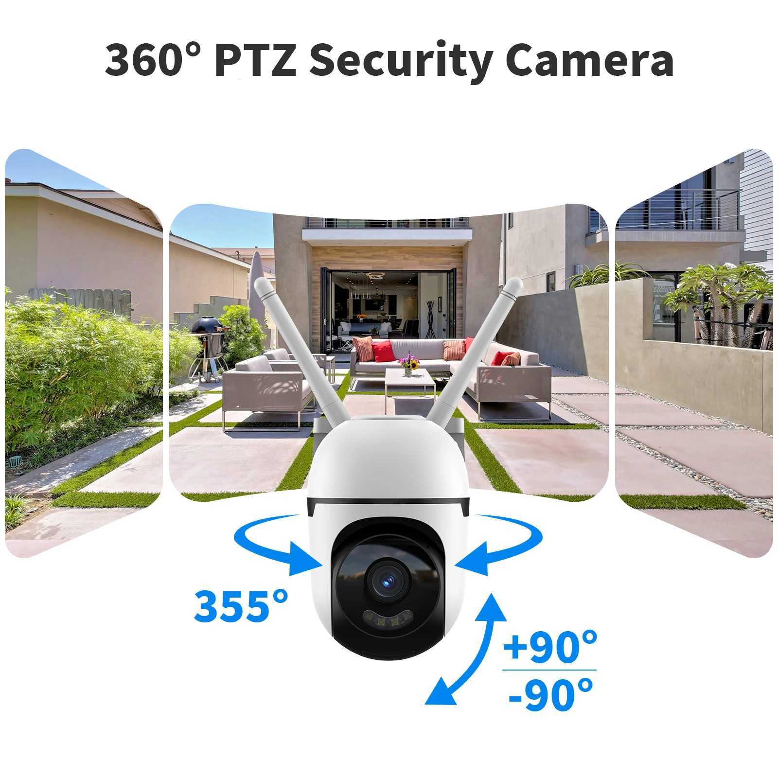 2MP PTZ WiFi Camera Outdoor Wireless Security De Camera Motion Detection 2-Way Au Surveillance CCTV Camera for Baby C251202