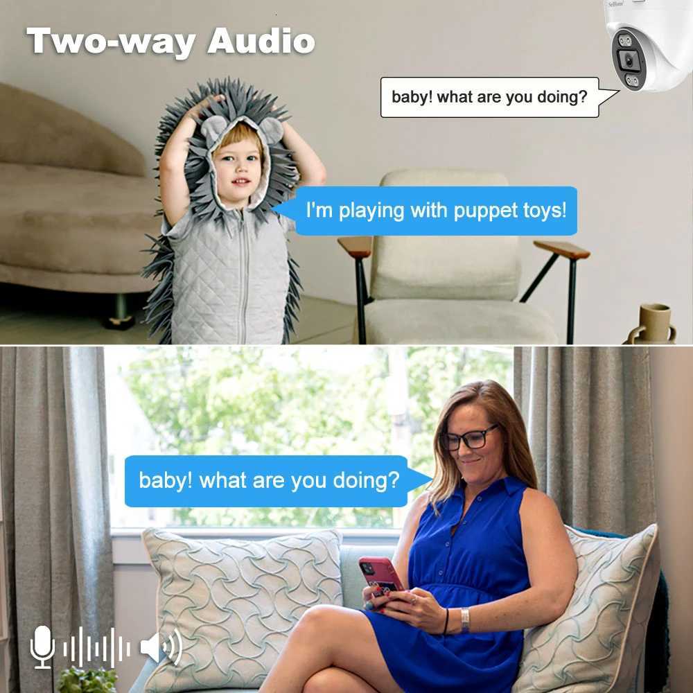 Srihe SH030 40MP De IP Camera H265 Security CCTV Wifi Camera Two Way Au Al Push Video Surveillance Work On NVR C251202