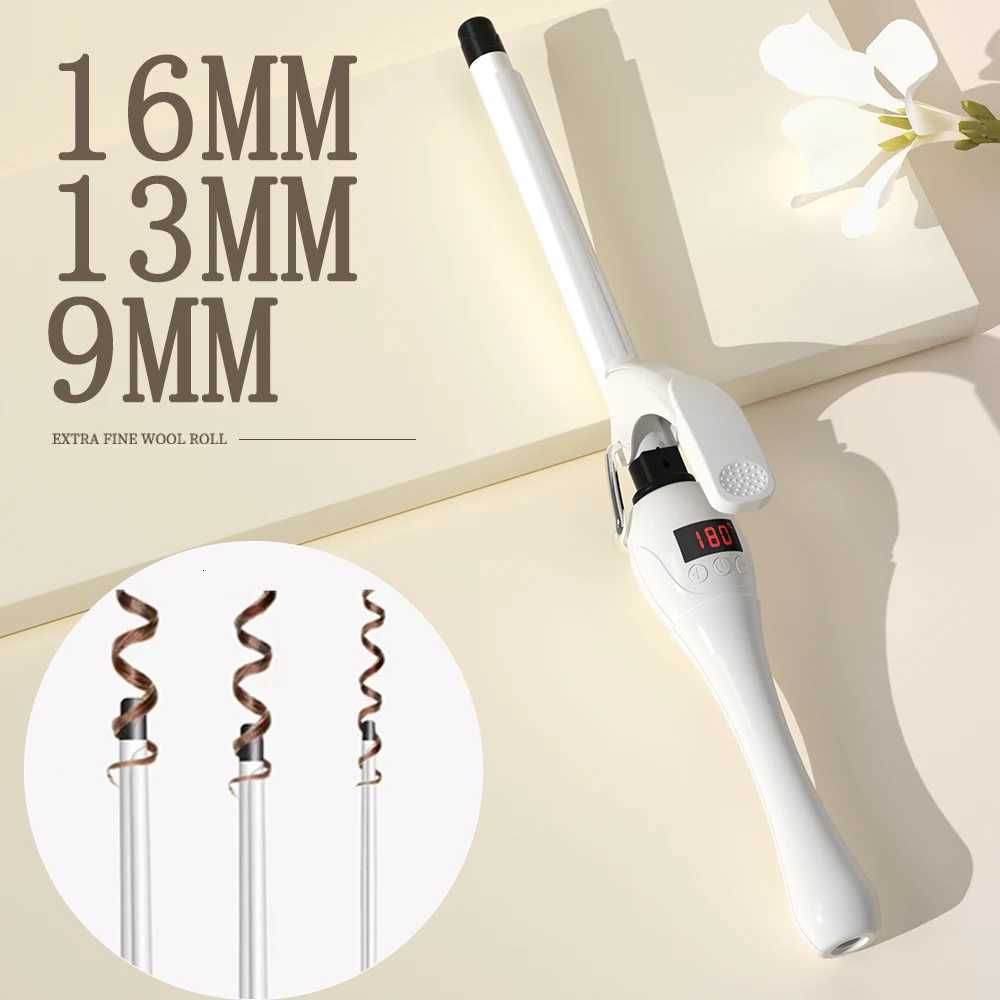 9mm Mini Hair Curling Iron Hair Curler Wand Professional Curly Tongs Ceramic Electric Salon Styling Tool Small Crimping Iron C2512024