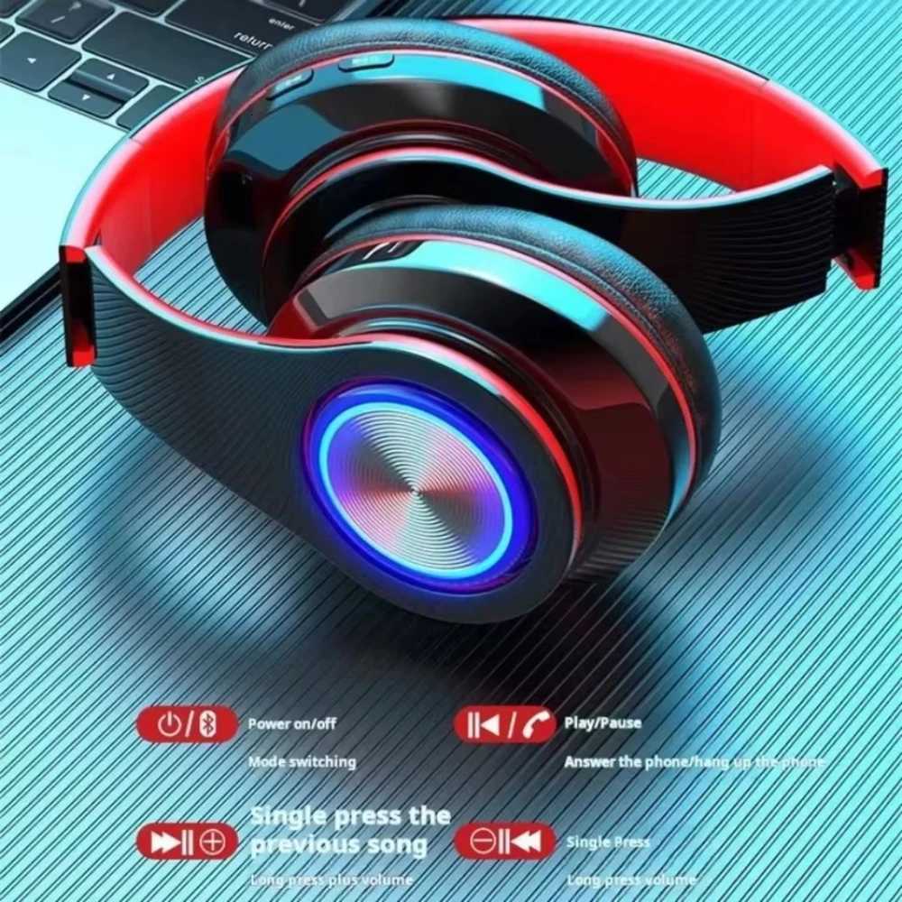sets Gamer phones tooth Surround Sound Stereo Wireless Earphone USB With MicroPhone Colourf Light PC Laptop set Y251202