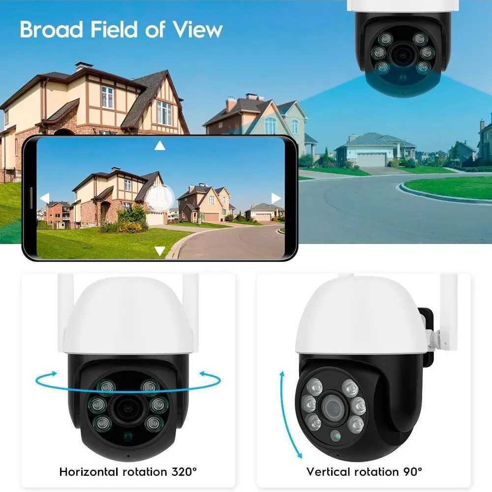 Camhi WiFi IP Camera Outdoor Mini WiFi Surveillance Cam PTZ Speed De 1080P H265 CCTV Video Street Cam FTP Al 4X Zo CamHi C251202