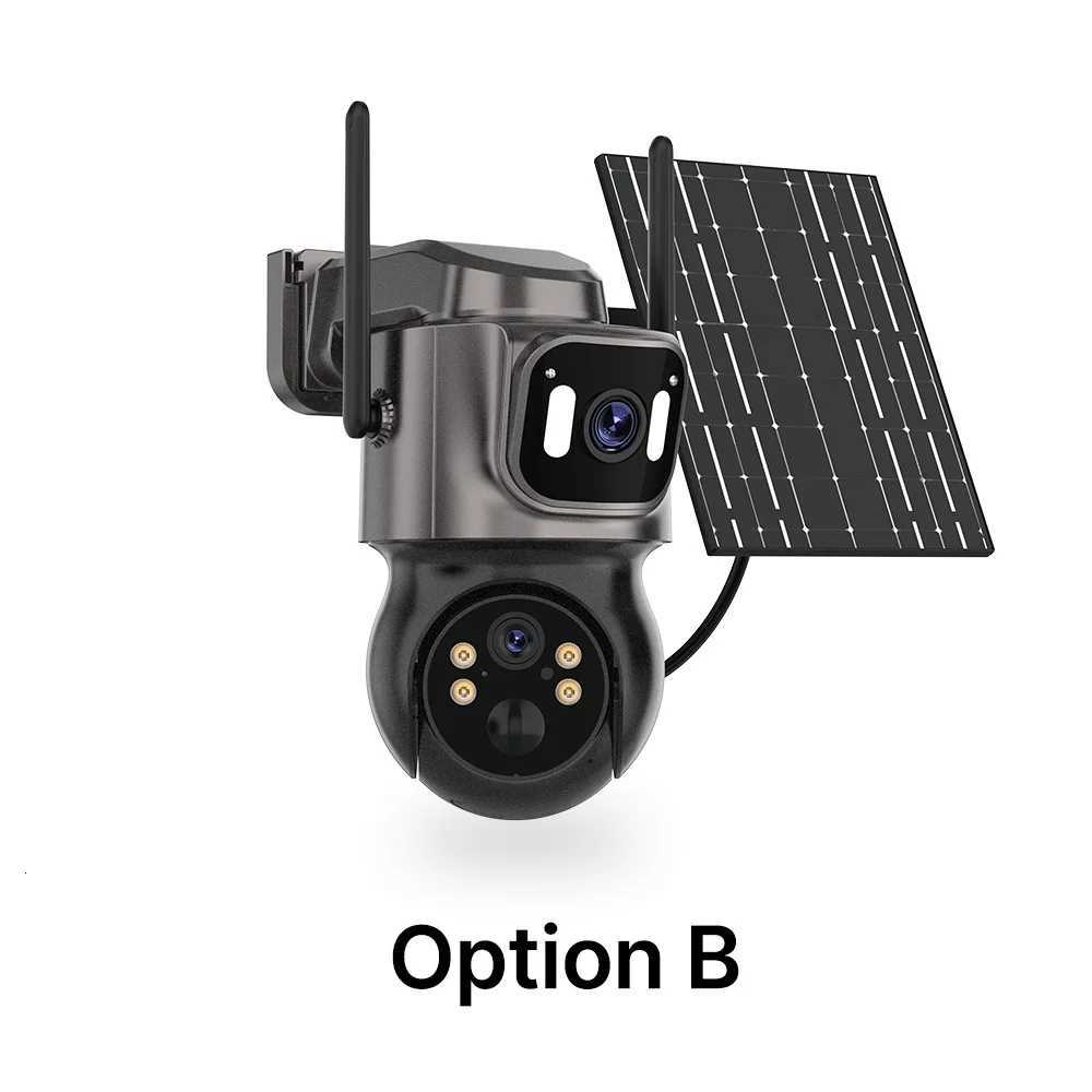 WONSDAR Wireless Solar Camera Outdoor WiFi PTZ Camera Built-in Battery PIR Detection Video Surveillance Long Time Standby iCsee C251202