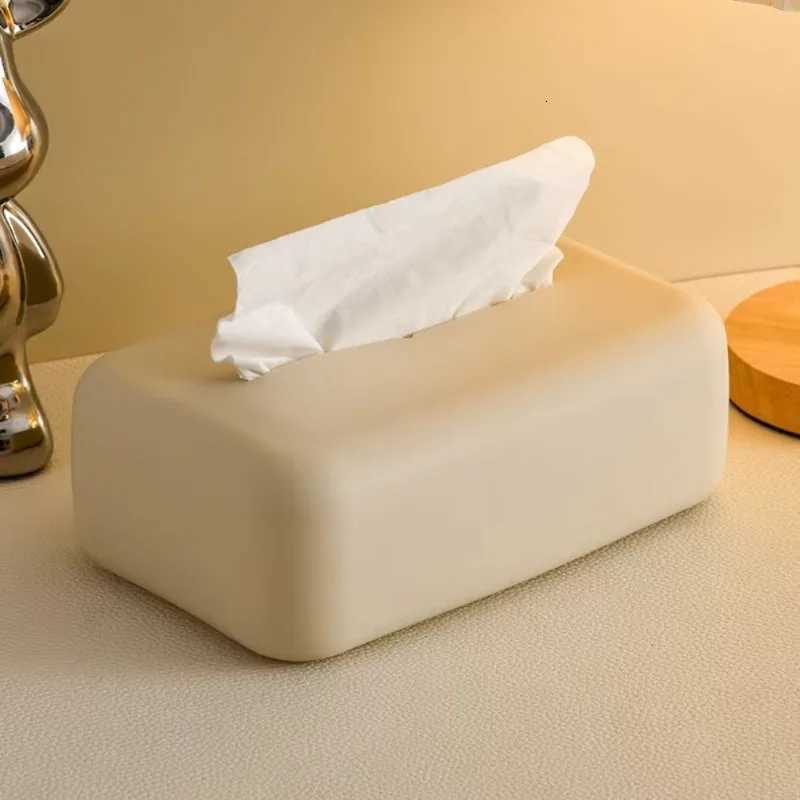 Light Luxury Tissue Box Soft Waterproof Tissue Box Cover Silicone Reusable Wet Wipe Box Holder Bathro Kitchen Paper Holder H251201