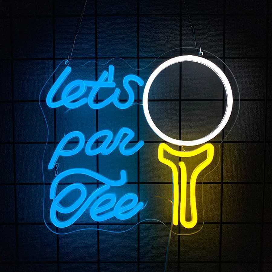 Entertainment Series Neon Signs Golf And Billiards Icons Used For Decor In Bedrooms Stadiums Clubs Parties And Man Caves H251201