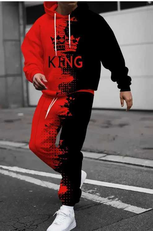 Animal Tiger 3D Print Suit Sweatshirt Forest Tiger Print Casual Hoodie Drawstring Casual Pants 2pcs Set Men Women Hoodie Suit W251202