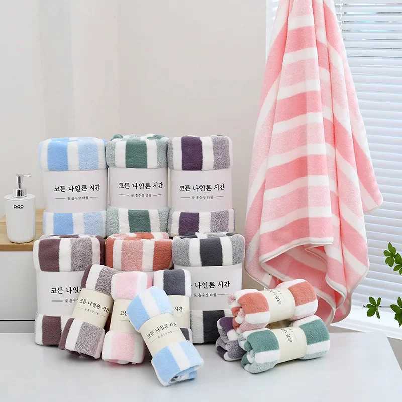 Microfiber Towel 140x70cm Bath Towels Quick-Drying Shower Towel Absorbent Large Beach Towels High Quty Bathrobe Bathing Robe Y251202