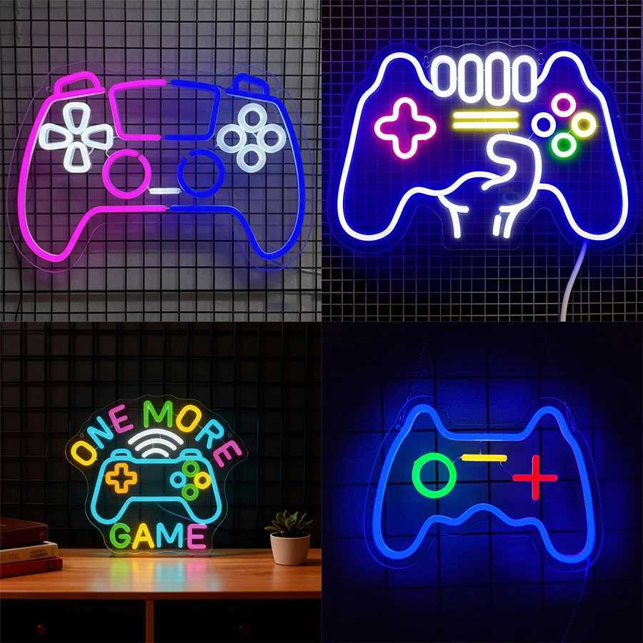 Game Controller Led Neon Sign Suitable For Wall Decor Of Game Room Handle Shape Is The Best Gift For Gamers Easy To Hang H251201