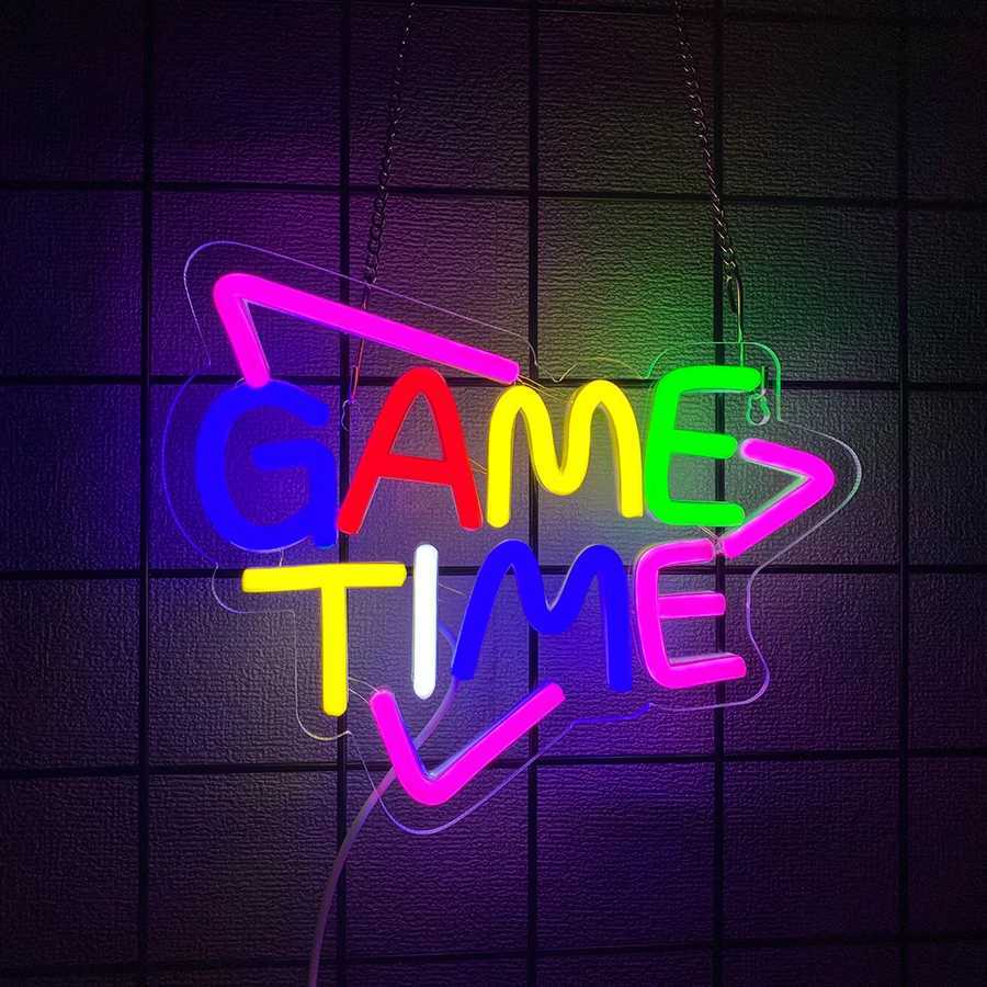 Game Theme Neon Sign Game Handle And Letter Icon Used For Wall Decor Room Bar Club Man Cave Game Room Art Wall Lamp H251201
