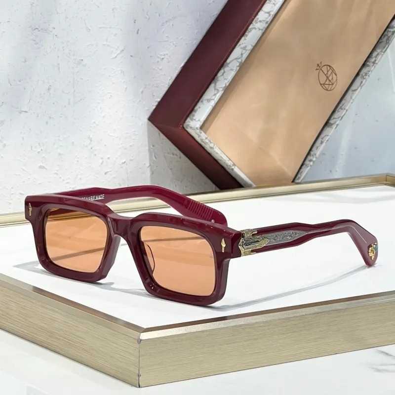 JMMS BELVEDERE Acetate TOP Quality Designer Sunglasses for Men Women Handcrafted In Japan Turquoise Stone Fashion Eyeglasses Vintage Travel With box SIZE 50- f86