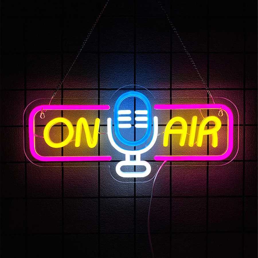 On Air Series Neon Signs Powered By Usb Handheld Icon Are Used For Decor Of Game Rooms Broadcasting Rooms And Music Studios H251201