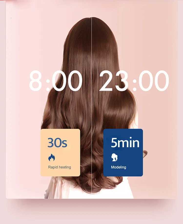 Hair Curler Wave Iron 25mm Large Volume Wave Short Hair Fluffy Hair La Styling Lazy Roll Crimper Curl Iron C251202