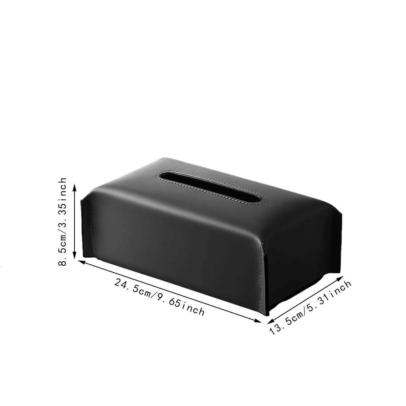 PU Leather Tissue Box Holder Tissue Box Cover for Desk Coffee Table Bathro H251201