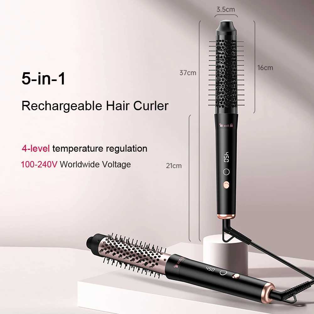 5 In 1 Curling Iron Wand Set Professional Hair Curler 450F Salon Hair Styling Tool Ceramic Coating Dual Voltage C251202