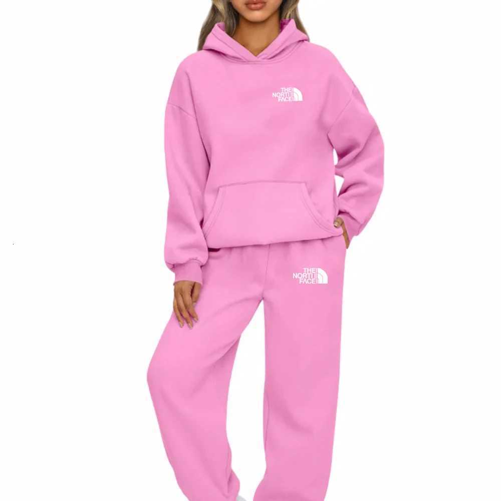 Women Hoodies Two Piece Sets Hooded mans Sweatshirt Sweatpants Casual Suit Female Outwear and Trousers luxury designer H25120232