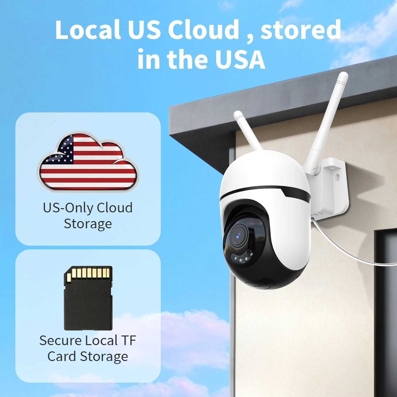 2MP PTZ WiFi Camera Outdoor Wireless Security De Camera Motion Detection 2-Way Au Surveillance CCTV Camera for Baby C251202