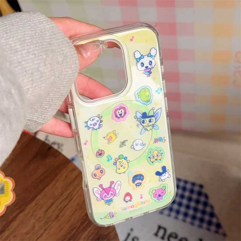Kawaii funny cartoon For magnetic Stand Phone Case For iPhone 16 Pro 15 14 13 12 Pro Max Cute Funda protective cover J251202