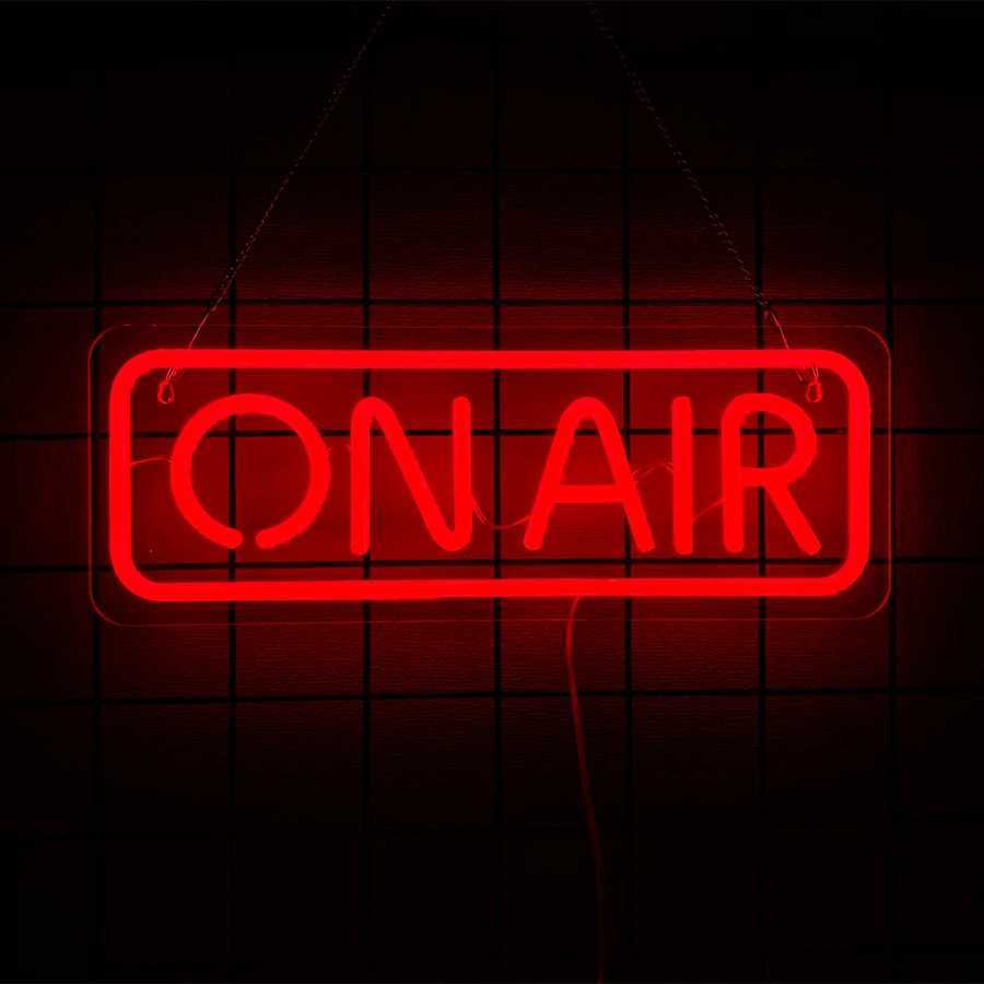 On Air Neon Sign Powered By Usb Used For Wall Decor Of Recording Studio Music Classroom Streaming Media Parties And Clubs H251201