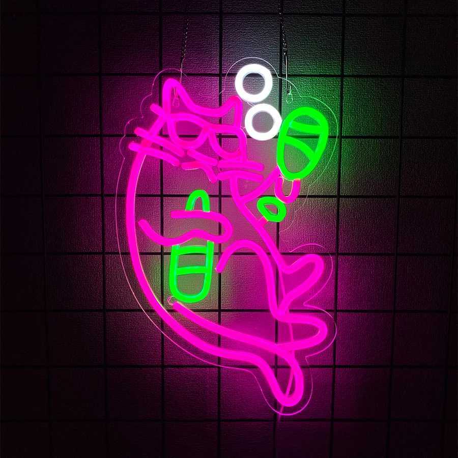 Bar Business Led Neon Signs Cats Holding Art Icons Of Wine Bottles Used For Decor Of Bars Clubs Man Caves And Restaurants H251201