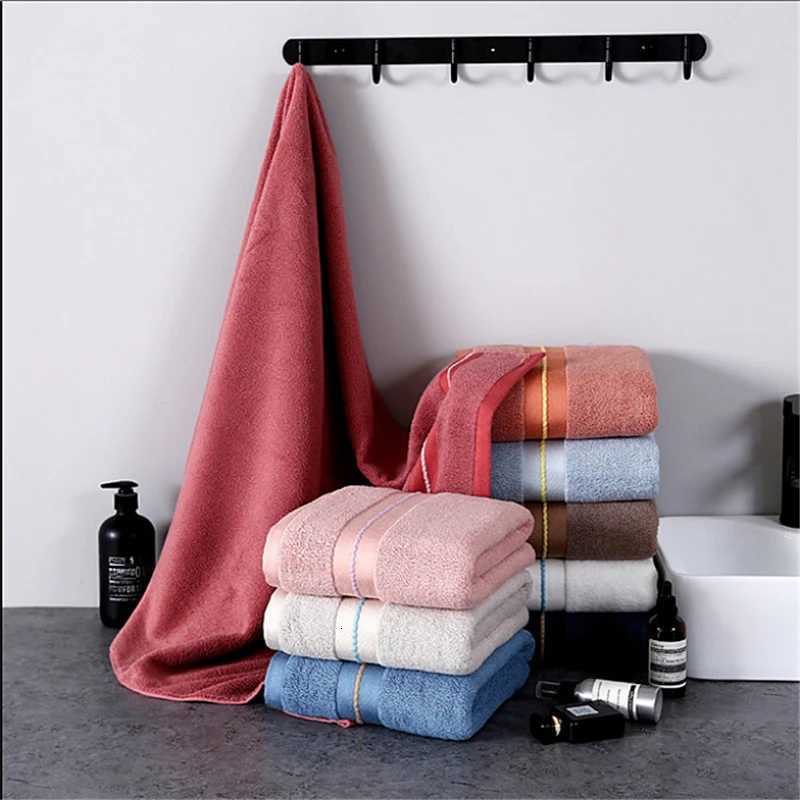Pure Cotton Towel Absorbent Adult Towels Solid Color Soft And Absorbent Face Hand Shower Towel 34X74CM Y251202