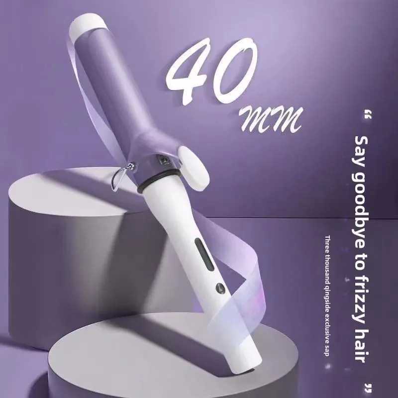 Portable Barrel Curling Wand 40Mm Large Wave Curler Rod He Big Barrel Negative Iron Professional Hair Curler Styling Tools C251202