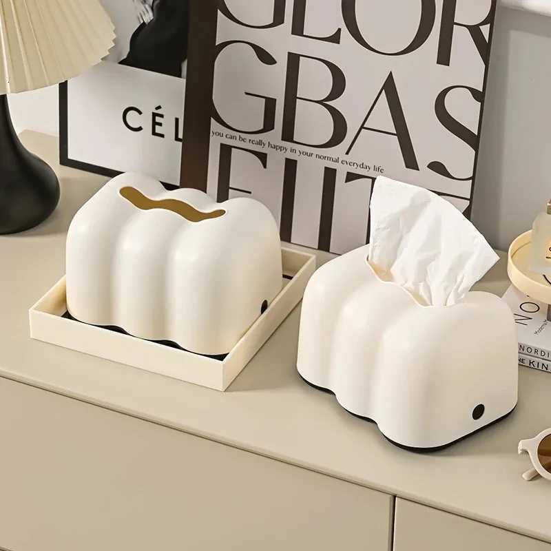 Luxury Creative Milk Cloud Living Ro Tissue Box Wall Mounted Car Use Paper Towel Holder Ornament Elegant Design Mti-function H251201