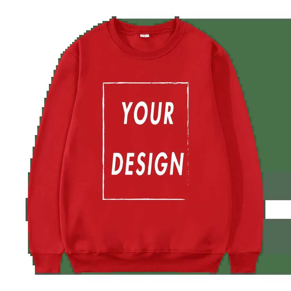Unisex Crew Neck Sweatshirt 2025 New Fashion Customizable Mens Womens Casual Sweater Hatless J251203