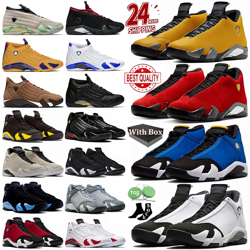 Designer Sports Basketball Shoes Trainers 14 14s Ferrari Laney Hyper Royal Particle Grey Thunder Desert Sand Black Toe Reverse Ferrari Outdoor Sneakers With box