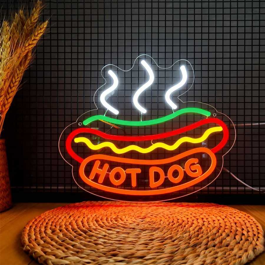 Fast Food Series Neon Sign Food Icon Business Wall Lamp Used For Fast Food Restaurants Kitchen Art Decor H251201