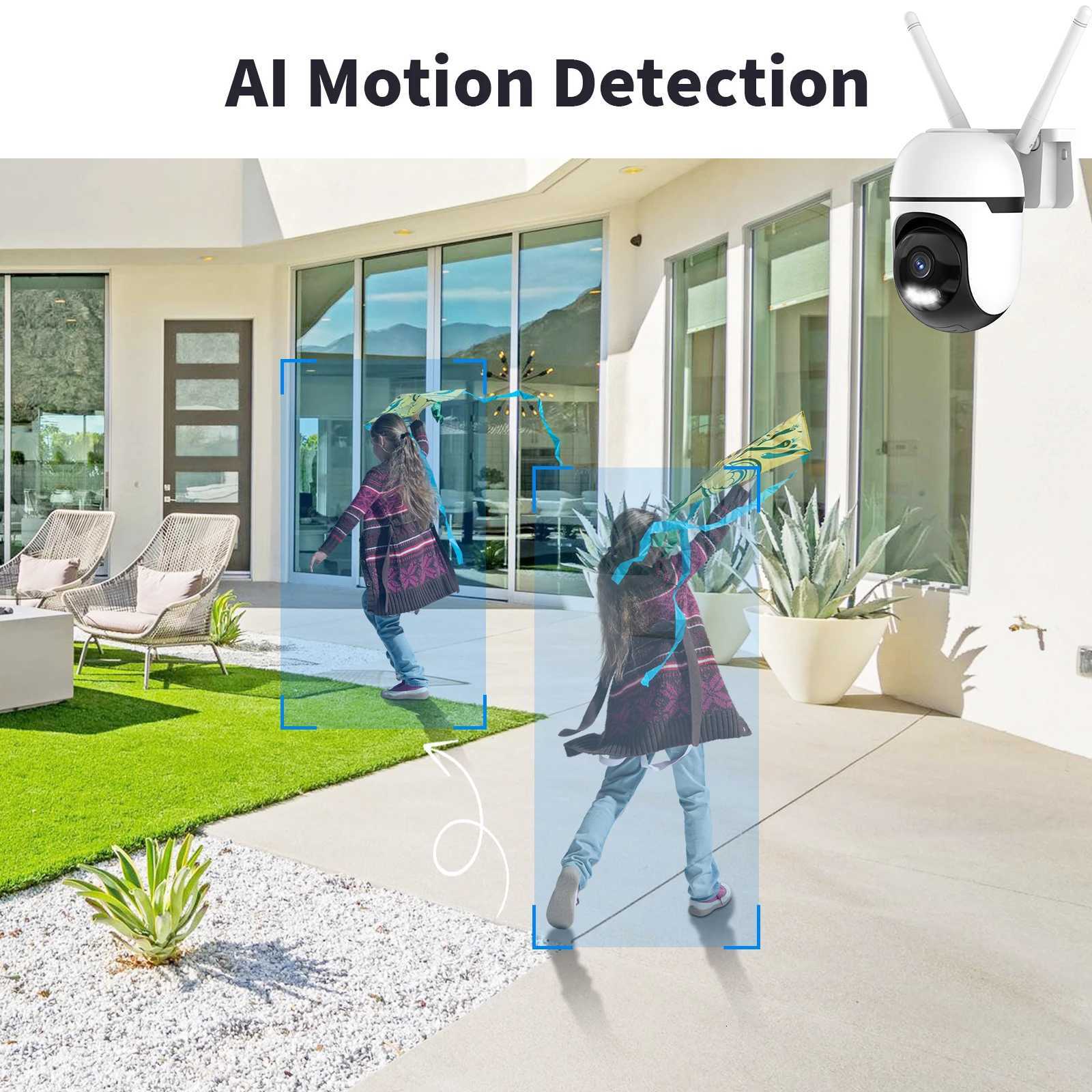 2MP PTZ WiFi Camera Outdoor Wireless Security De Camera Motion Detection 2-Way Au Surveillance CCTV Camera for Baby C251202