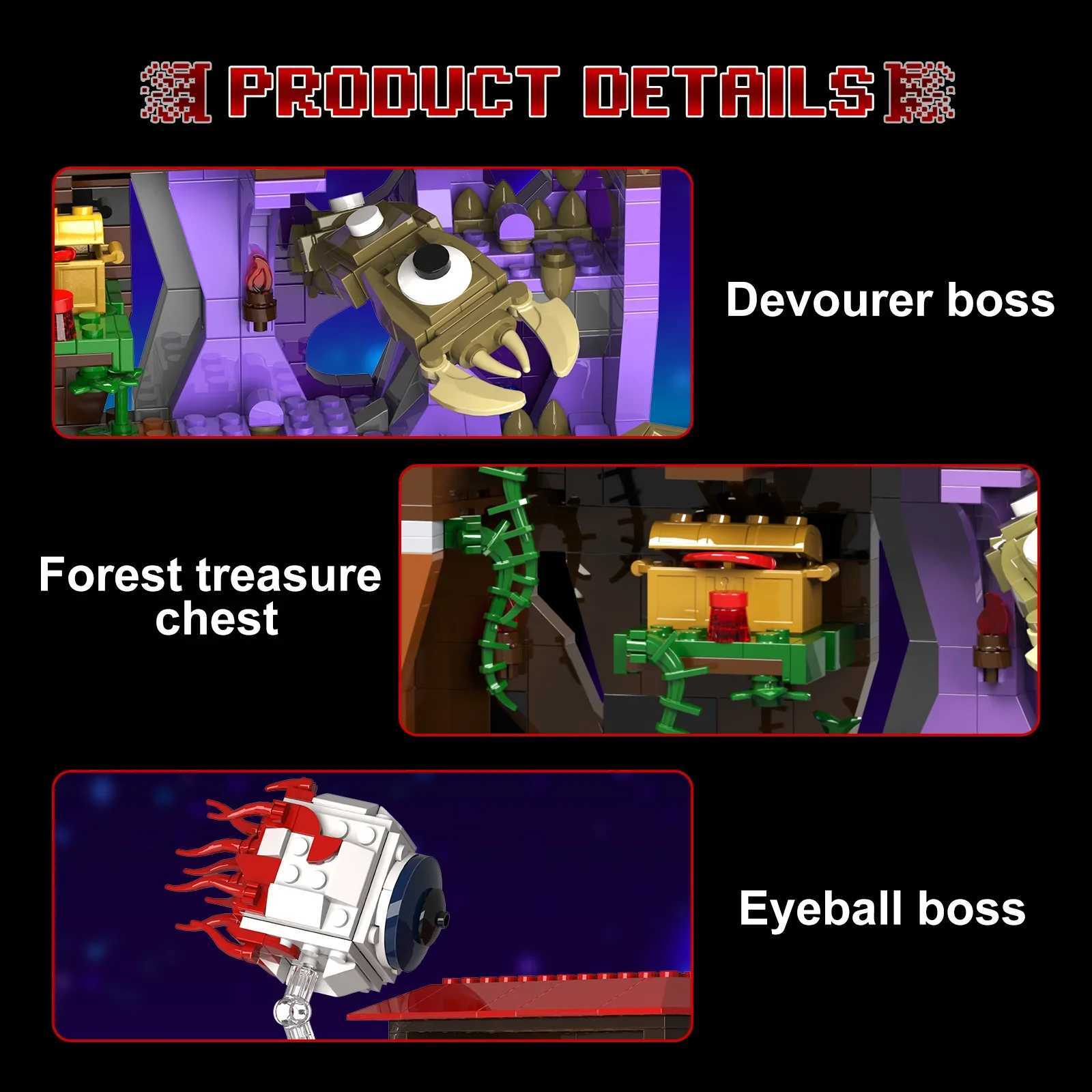 Eye of Cthhu House Wall of Flesh Building Blocks Game Map Adventure Bricks Toys Halloween Decoration for Kids C251203