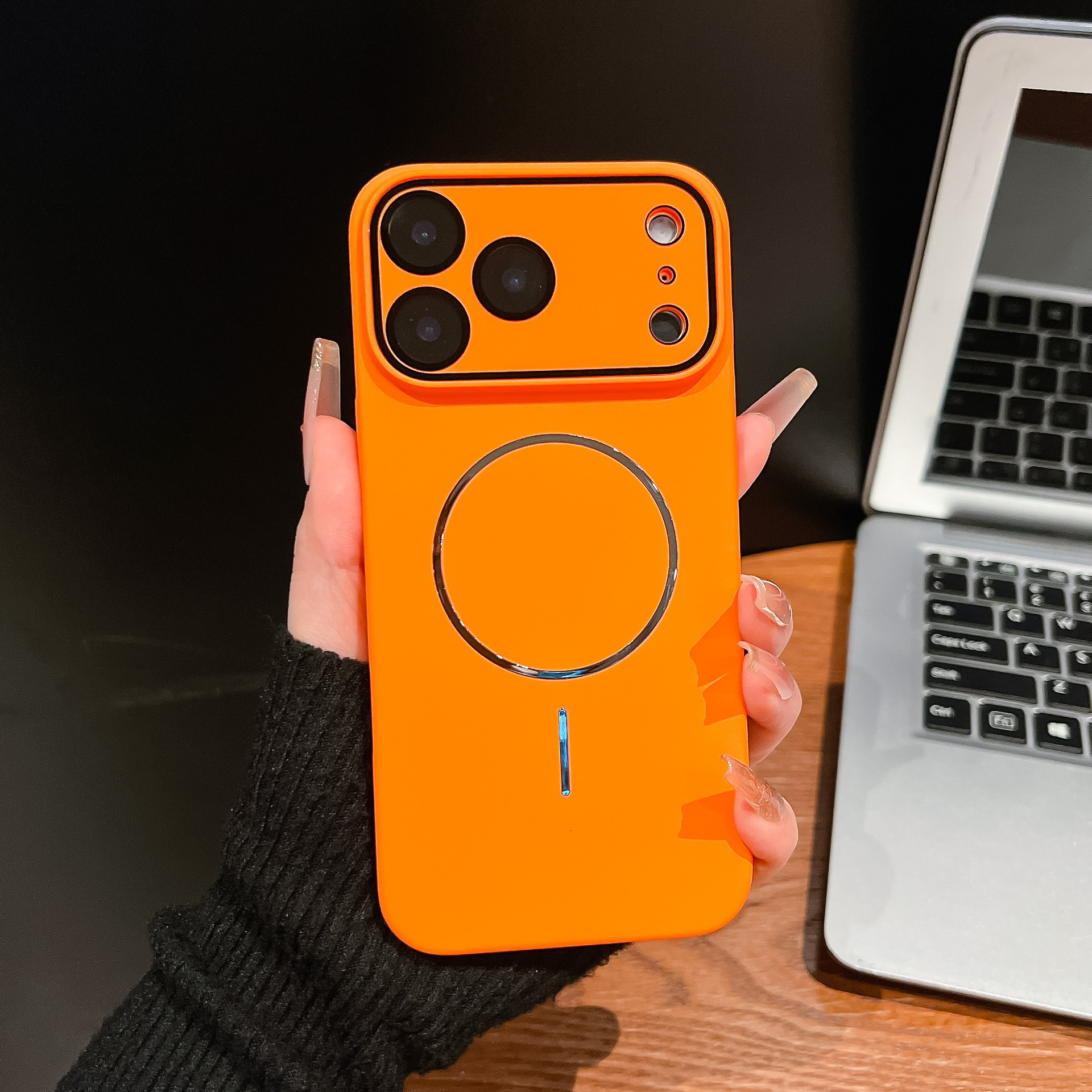 Magnetic Phone Case Compatible with iPhone 17 Pro Max Apple 16/15/14 Pro Matte Skin Feel Protective Cover