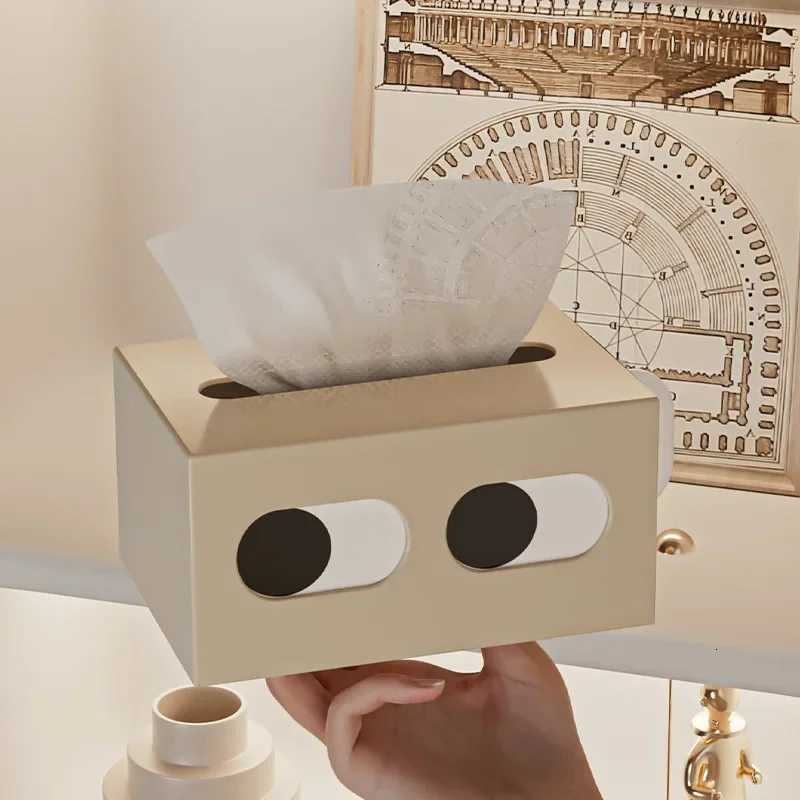 Big Eyed Tissue Box Living Ro He Paper Box Table Decoration Creative Dining Table Cute Facial Expressions Tissue Storage Box H251201