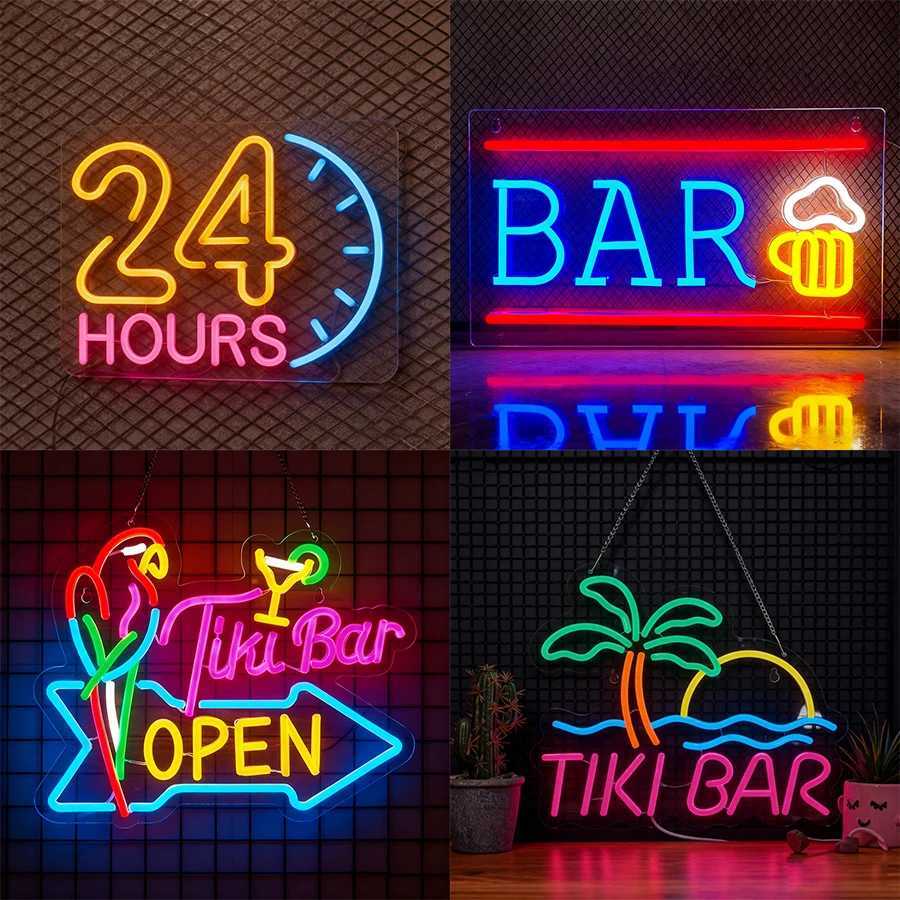Bar Neon Signs Letter Icons Personalized Business Lights Used For Beer Bars Clubs Parties Restaurants Man Caves Decor H251201