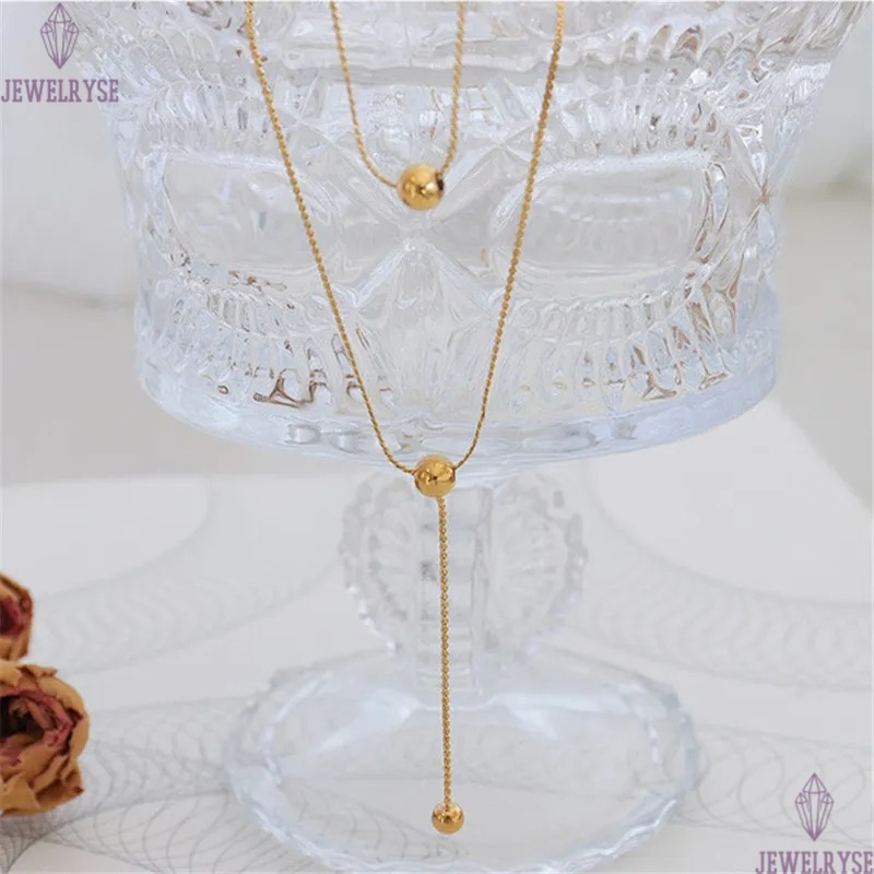 double chains stainless steel gold chain necklace designer for woman party home pendant necklaces school choker women jewelry travel birthday friend g