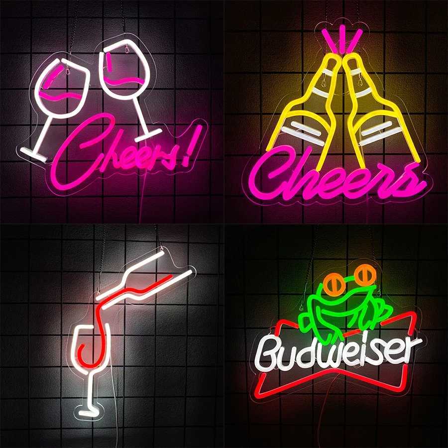Neon Sign Of Beer Bar Theme Led Icon Of Beer Cup Usb Powered Used For Family Gatherings Bars Restaurants Man Caves Decor H251201