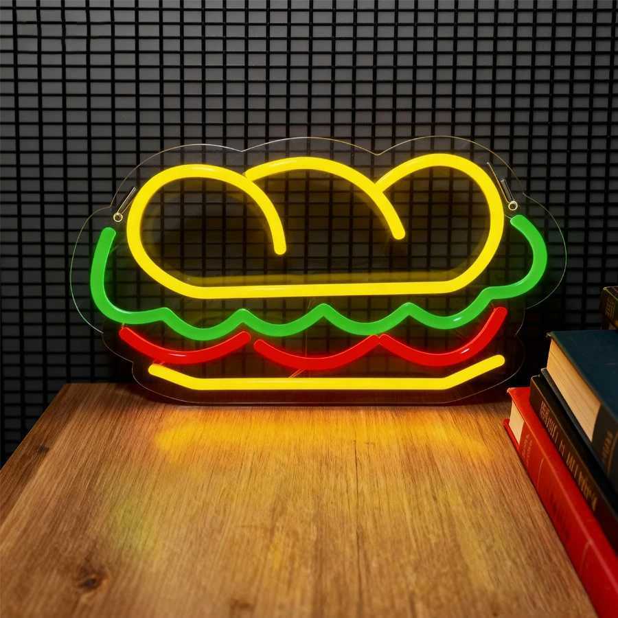Fast Food Series Neon Sign Food Icon Business Wall Lamp Used For Fast Food Restaurants Kitchen Art Decor H251201