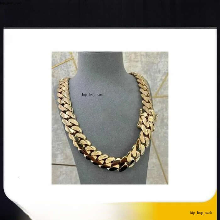 Handmade 22mm 24 Miami Cuban Link 520grams Heavy Solid 925 Sterling Silver 14k Gold Plated Curb Hiphop Chain