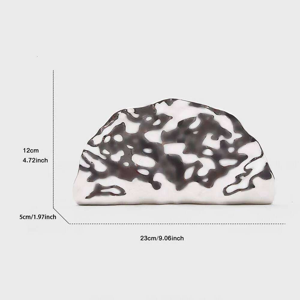 Acrylic Shell Shape Clutch Bag 2025 New Gold Color Evening Wedding Party Luxury Handbag With Snake Strap