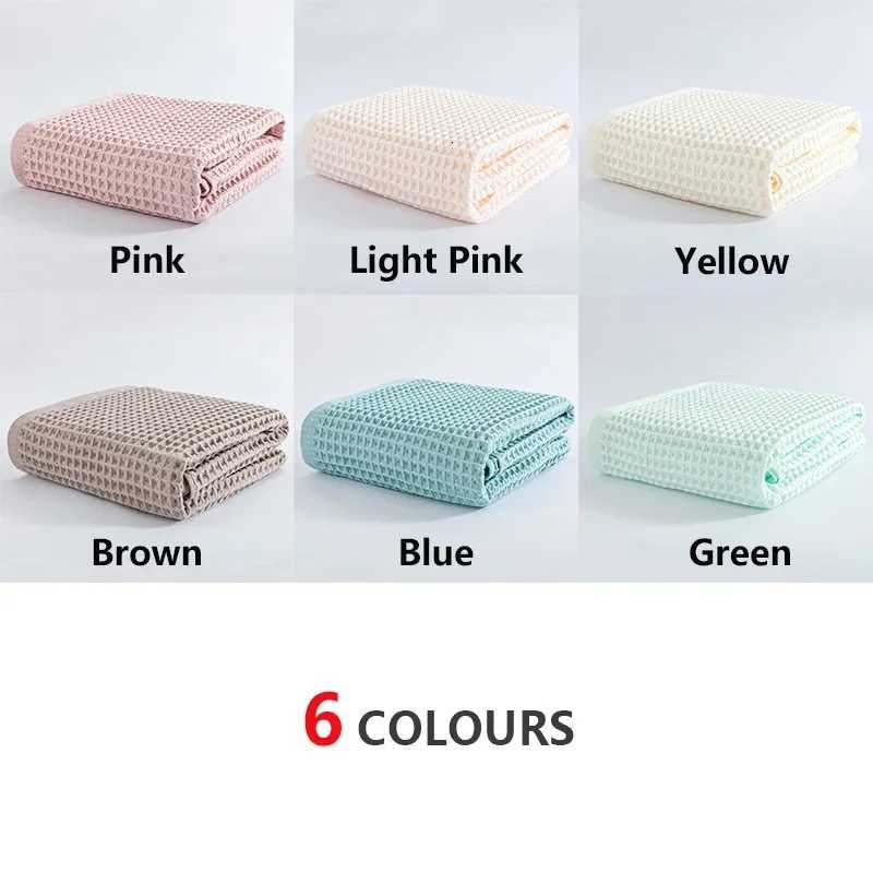 100 Cotton Bath Towel Set for Adult Child Super Absorbent Soft Bathroom Waffle Towel Solid Color Kitchen Clean Towels Y251202