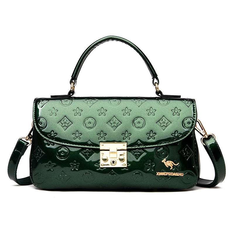 Luxury Bag Women's 2025 New Arrival Embossed Patent Leather Crossbody Shoulder Bag with Minimalist Luxury Design - Versatile Handbag Free Shippin