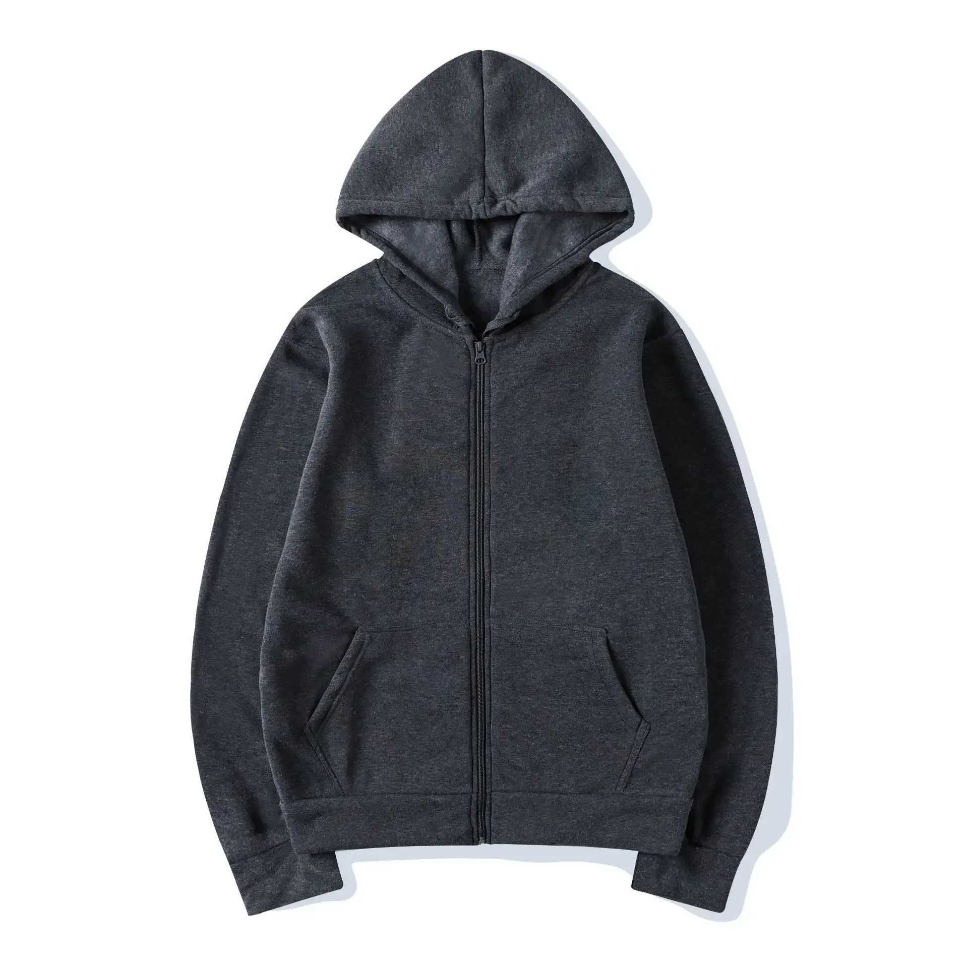Fashion Casual Black Gray Blue Zipper Hoodie Hip Hop Street Wear Sweatshirts Skateboard Men/Woman Pullover Hoodies Male Hoodie J251203