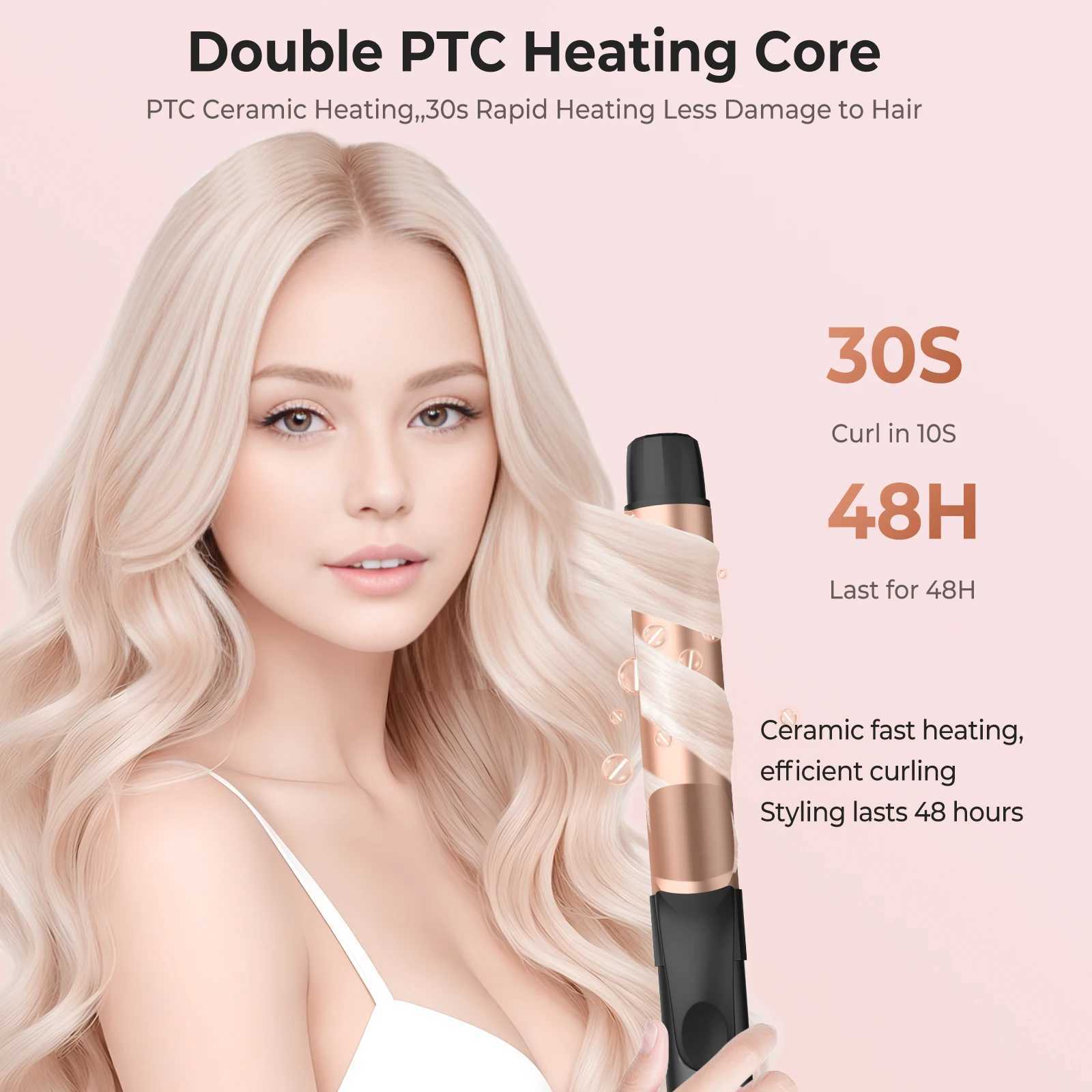 Electric Professional Ceramic Hair Curler Curling Iron Roller Curls Wand Waver Fashion Styling Tools C251202