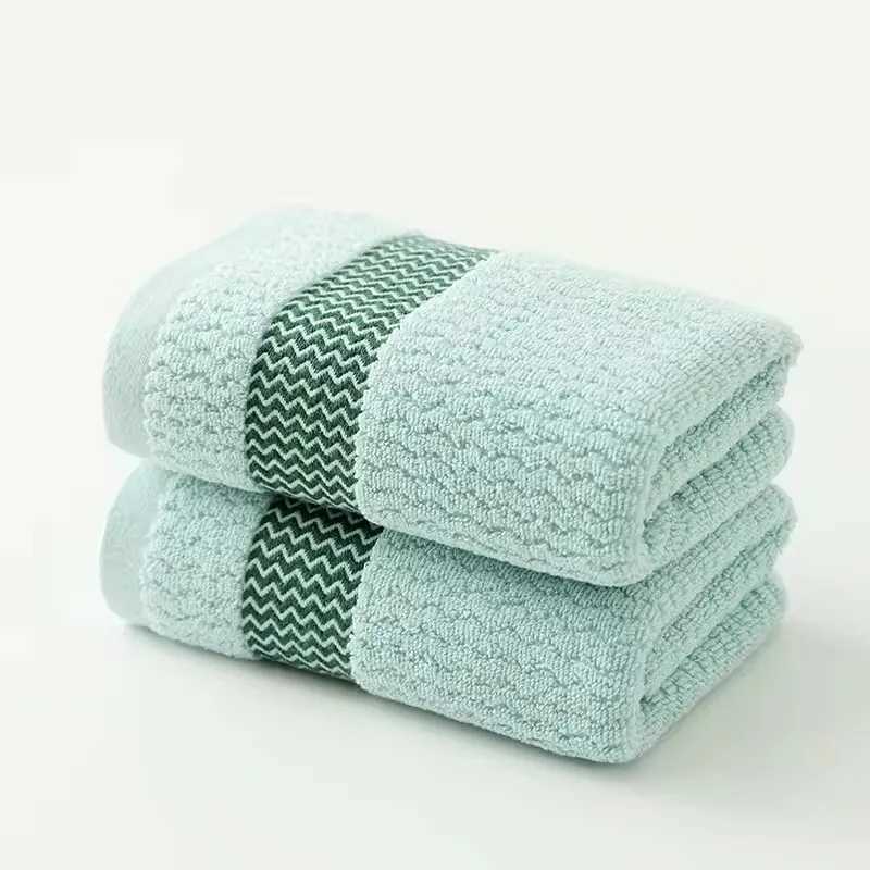 Towel Set of 2 Thickened Absorbent Cotton Towels Quick Dry Soft Face Towels Pure Cotton Quick Absorbent Towels for Home Bathing Y251202