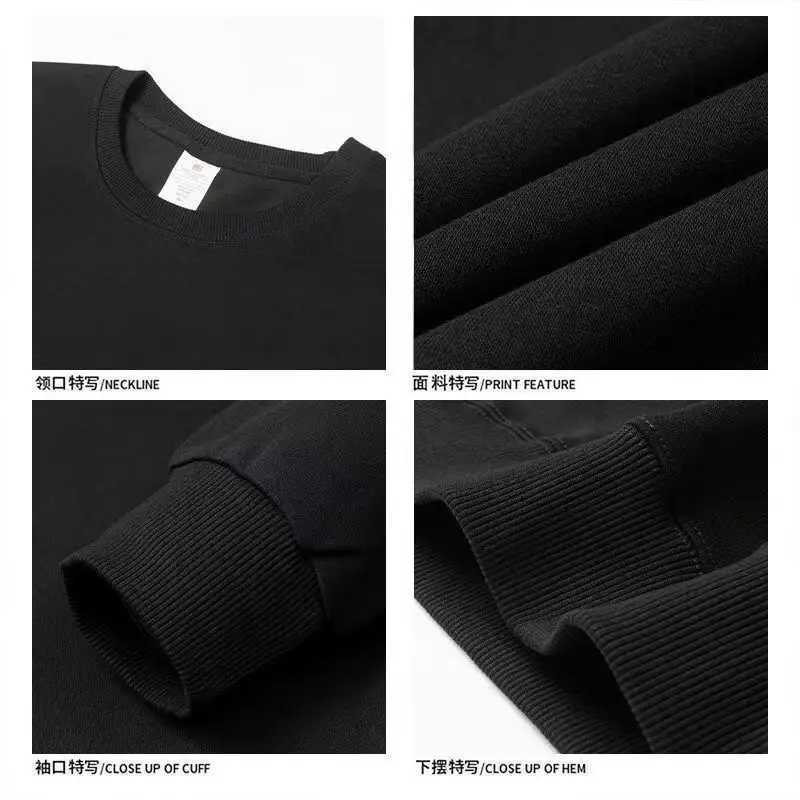 Autumn and Winter Round Neck Long-sleeved Sweatshirt Mens Fashion Printed Top J251203