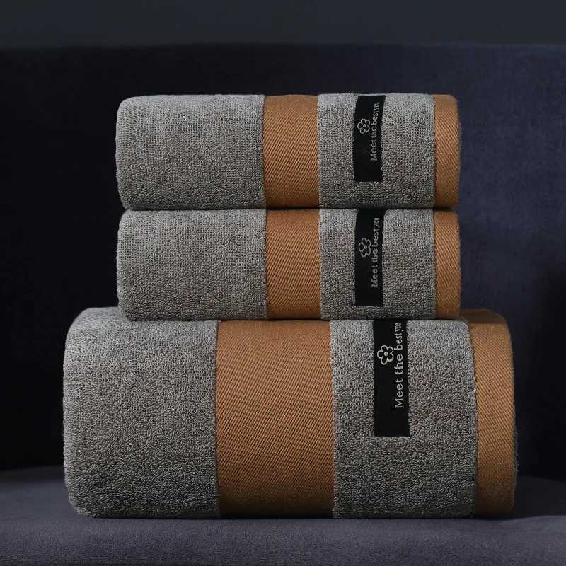 Soft Luxury Premium Cotton Towels Bath Towel Thick Solid Color Adult Household Use All Cotton Absorbent Face Towel Bath Towel Y251202