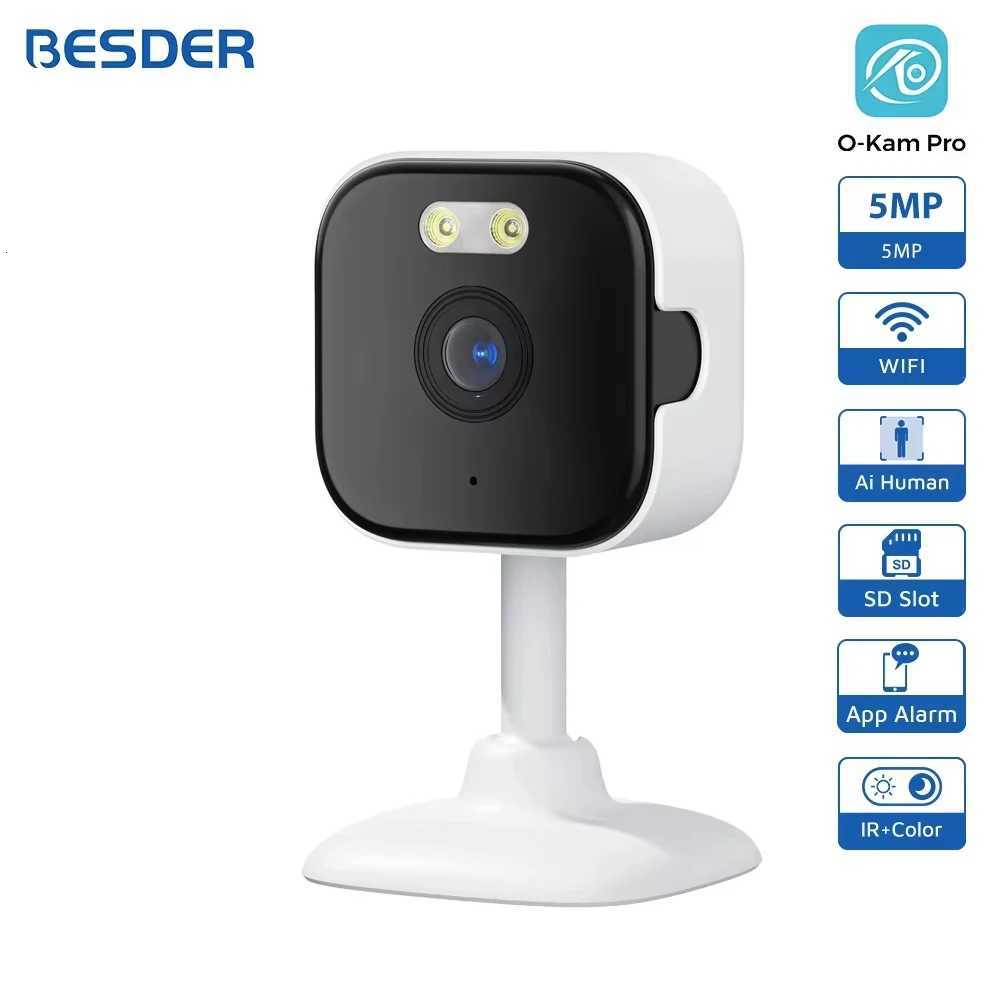 BESDER 5MP Mini Cube Camera Wifi Indoor Two Way Au Human Detection He P CCTV Security IP Camera 2MP 5X Zo O-Kam Pro APP C251202